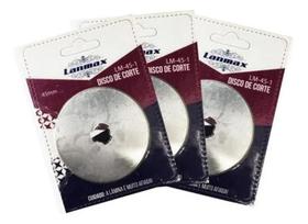 2X Kit Refil 3 Lâminas Cortador Circular Patchwork Artesanat