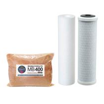 2x Kit Refil Para Deionizador 3 Estág Resina Mb400 Purolite