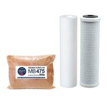 2x Kit Refil Para Deionizador 3 Estág Resina Mb475 Purolite