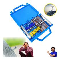 2X Kit Remendo Metal Reparo Macarrão Pneu Carro Moto Com Mal