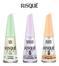 2X Kit Risque Technology Base + Extra Brilho + Óleo Secante