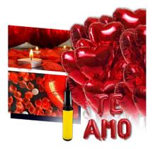 2X Kit Romântico 500 Pétalas 10 Velas 7 Balão Te Amo Bomba D 2X Kit Romântico 500 Pétalas 10 Velas 7 Balão Te Amo Bomba D