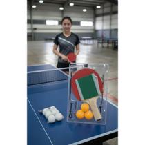 2x Kit Tênis De Mesa C/ 2 Raquetes, 9 Bolas e Rede