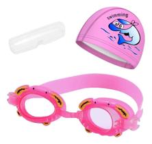 2X Kit Touca Óculos Natação Piscina Infantil Hero Band Desen 2X Kit Touca Óculos Natação Piscina Infantil Hero Band Desen