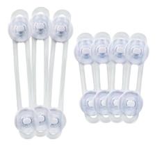 2X Kit Trava Gaveta Porta Armário Geladeira Segurança Bebê B 2X Kit Trava Gaveta Porta Armário Geladeira Segurança Bebê B