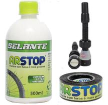 2X Kit Tubeless 29 Bike Líquido Selante 500Ml + Válvulas + F 2X Kit Tubeless 29 Bike Líquido Selante 500Ml + Válvulas + F