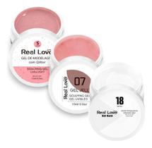 2X Kit Unha Gel Real Love Autonivelante Light 15Gr 3 Unidade