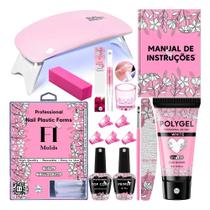 2X Kit Unhas Polygel Cabine Sun Mini Caneta Óleo Presilha Li