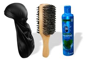 2X Kit Waves Durag Escova Javali E Shampoo, Bandanas Dureg