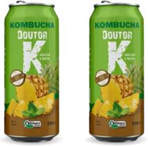 2x Kombucha Abacaxi e Menta 350ml Doutor K 2x Kombucha Abacaxi e Menta 350ml Doutor K
