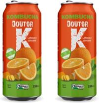 2x Kombucha Laranja e Gengibre 350ml Doutor K