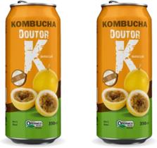 2x Kombucha Maracujá 350ml Doutor K