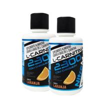 2X L-Carnitina 2300 Com Chromium 480Ml Sabor Laranja