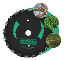 2X Lâmina Disco Dente Corrente Roçadeira Motoserra Furo 25Mm