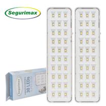 2x Lâmpada emergencia recarregavel alto brilho falta energia - Segurimax