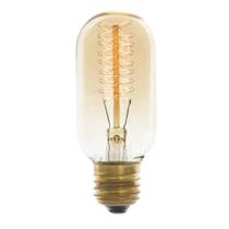 2X Lâmpada Filamento De Carbono Poptem T45 40W 110V