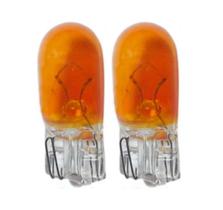 2X Lâmpada Filamento Esmagada T10 12V 3W W2.1x9.5D Laranja