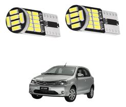 2x Lâmpada Led Lanterna, Luz De Placa, Interna Etios