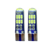 2X Lampada Pingo T10 15Leds 12V Silicone Superbranca Cambus