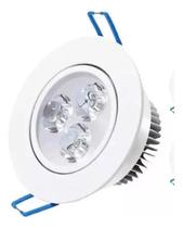 2X Lampada Spot Led 3W Dicroica Direcionável Gesso E Sanca