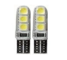 2X Lâmpada T10 6Leds Siliconada 4041 Smd Super Branca 6000K