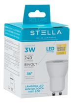2X Lâmpadas Mini Dicroica Led Mr11 Gu10 3W Sth8513 Stella