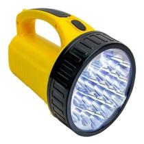 2X Lanterna Holofot Dp1706 Super 19 Leds Bivolt Recarreg Cor