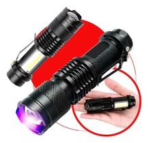 2X Lanterna Led Uv Branca Detecta Nota Escorpião Cor Da Luz