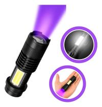 2X Lanterna Uv Led Potente Luz Negra Ultravioleta Detecta Es
