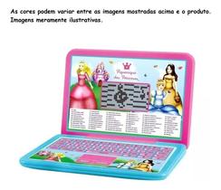 2X Laptop Infantil Bilíngue 60 Atividades Princesas 6217 Dmt