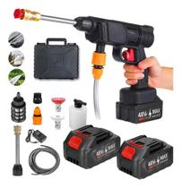 2X Lavadora A Jato De Alta Pressão Portátil Recarregável