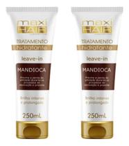 2x Leave-in Tratamento Hidratante Capilar com Extrato de Mandioca 250ml - Protege e Hidrata os Fios 2x Leave-in Tratamento Hidratante Capilar com Extrato de Mandioca 250ml - Protege e Hidrata os Fios