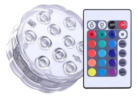 2X Led Pra Piscina Fundo De Piscina 10 Leds Colorid 2X Led Pra Piscina Fundo De Piscina 10 Leds Colorid