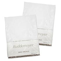 2X Lençol Buddemeyer Basic Percalle Casal 100%Algodão branco