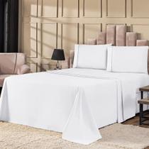2X Lençol De Se Cima Cobrir Casal Sem Elástico Percal 400 Fi