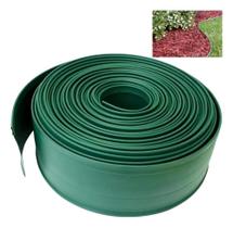2X Limitador De Grama Separador 25 Mts 10Cm Altura Verde