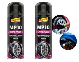 2x Limpa Pneu Spray Pretinho Revitaliza Hidrata Brilho Proteção