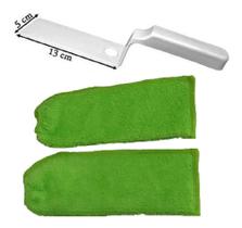 2X Limpador De Transpasse Espatula + 3 Refil Limpador Box Vi