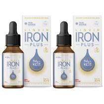 2x Liquid Iron Plus Baby & Kids Morango (30ml) - True Source 2x Liquid Iron Plus Baby & Kids Morango (30ml) - True Source