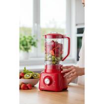2x Liquidificador Turbo Power 2,2L 550W Vermelho 127V 2x Liquidificador Turbo Power 2,2L 550W Vermelho 127V
