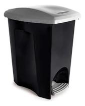 2X Lixeira Com Pedal 7 Lt Eblack Cesto De Lixo Cozinha Banhe