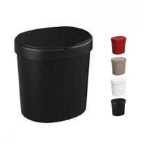 2X Lixeira Pia Cesto Lixo Cozinha Bancada Banheiro Oval 2,5