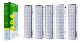 2X Luminária De Emergência Led Kit 5 Un Intelbras Lea 31