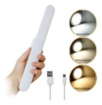 2X Luminária Led Barra Spot Recarregável S/ Fio Cozinha Armá 2X Luminária Led Barra Spot Recarregável S/ Fio Cozinha Armá