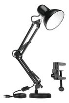 2X Luminária Mesa Abajur Quarto Articulável Com Garra E Base 2X Luminária Mesa Abajur Quarto Articulável Com Garra E Base