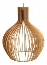 2X Lustre Pendente Sala Grande Luminária De Teto Madeira 2X Lustre Pendente Sala Grande Luminária De Teto Madeira