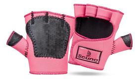 2X Luva Academia Musculação Rosa-Feminina