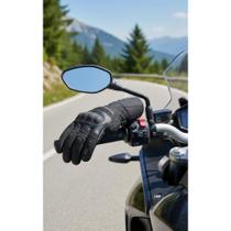 2x Luva Moto Impermeável Couro Touchscreen Cano Longo G
