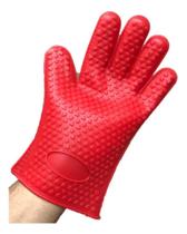 2X Luva Silicone Térmica Cozinha Alta Temperatura Cor Vermel 2X Luva Silicone Térmica Cozinha Alta Temperatura Cor Vermel