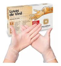 2X Luva Vinil Descartável Sem Pó Procedimentos - Caixa Com 1 2X Luva Vinil Descartável Sem Pó Procedimentos - Caixa Com 1